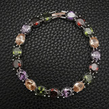 Rose Oval Bracelet Bangle Women Anniversary Gift Valentines