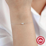 925 Silver Zircon Bracelet 18K Plated Wedding Jewelry Birthday Gift