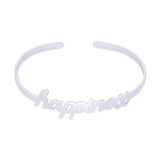 Personalized Name Cuff Bracelet Stainless Steel Open Bangle