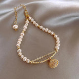 Baroque Pearl Shell 14K Filled Bracelet