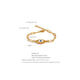 Stainless Steel Eye Chain Link Bracelet Bangle Lobster Clasp Charm