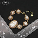Baroque Pearl Women's Bracelet - Unique Wrapping Design