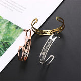 Custom Heart Name Bracelet for Women Personalized Stainless Steel Bangles