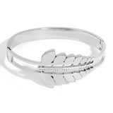 Silver Stainless Steel Bangles Bracelets for Women