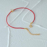 925 Silver Solitaire Zircon Red Rope Bracelet Women 18K Daily Leisure Gift