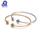 Evil Eye Open Cuff Bracelet Bangle Silver Copper Micro Pave Zircon