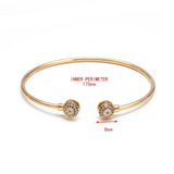 Evil Eye Open Cuff Bracelet Bangle Silver Copper Micro Pave Zircon
