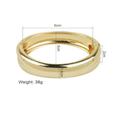 Irregular Cuff Bracelet for Women Metal Charm Bangle
