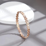 Luxury Crystal Bangles for Women, Stainless Steel Bracelets, Gift