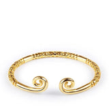 Engraved Charm Cuff Bracelet - Punk Color Jewelry Gift