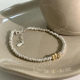 925 Sterling Silver Hiphop Ball Bracelet Vintage Hasp, Birthday Gift