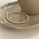 925 Sterling Silver Hiphop Ball Bracelet Vintage Hasp, Birthday Gift