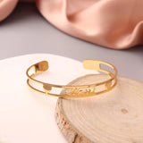 Custom Name Bracelet for Women, Personalized Stainless Steel Bangle