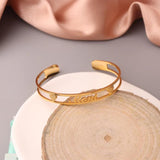Custom Name Bracelet for Women, Personalized Stainless Steel Bangle