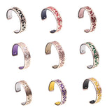 15MM Flower Reversible Leather Bracelet Interchangeable Bangle