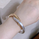 Punk Metal Bangle Bracelet for Women