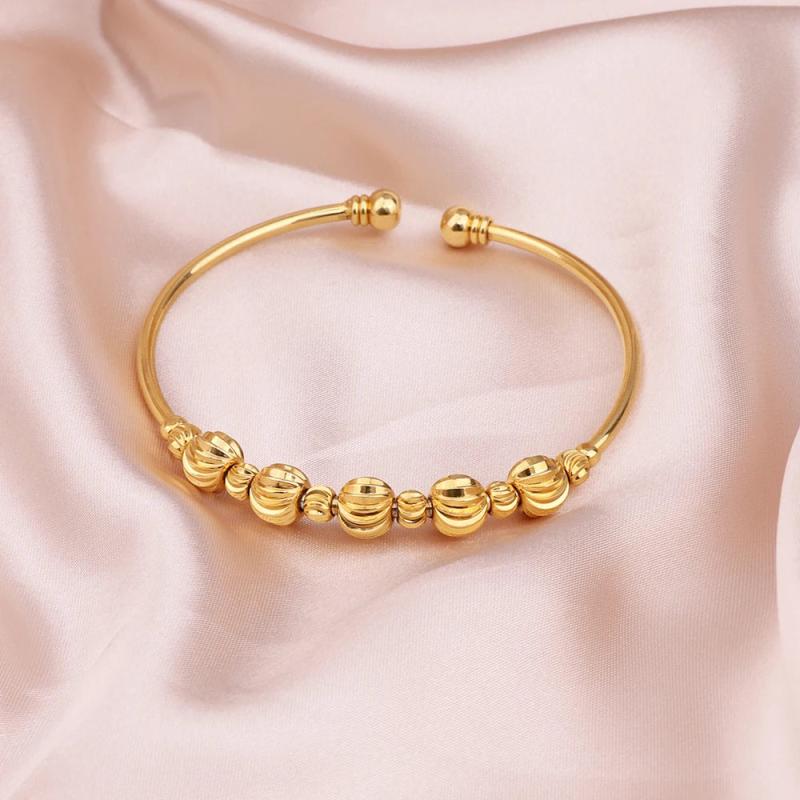 Dubai Bangle Bracelet Plated Buckle Jewelry Accessories African Nigerian Women