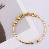 Dubai Bangle Bracelet Plated Buckle Jewelry Accessories African Nigerian Women