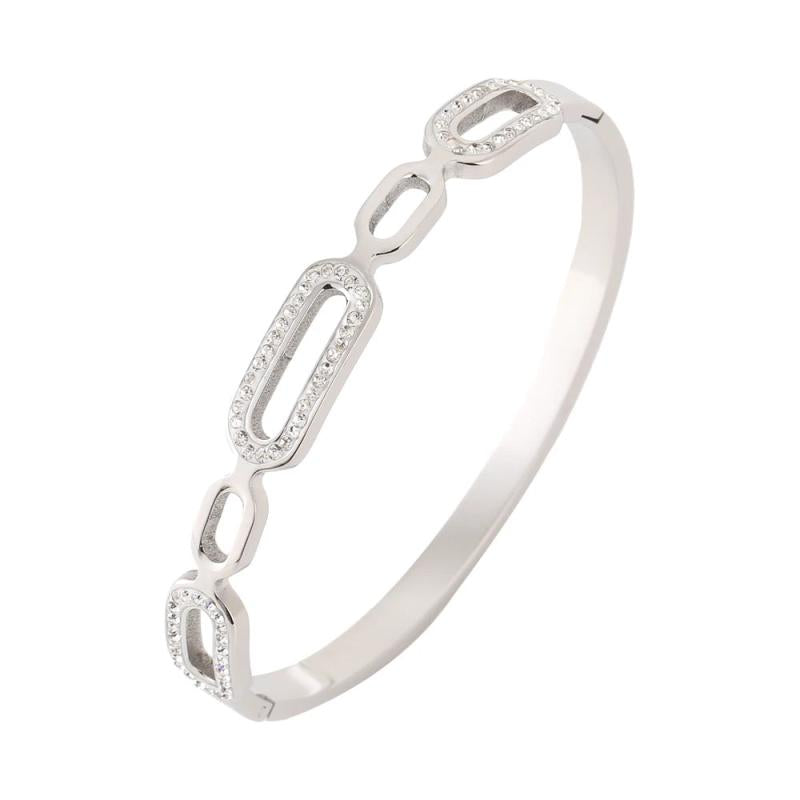 Stainless Steel Bracelet For Women Zircon Jewelry Gift