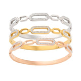 Stainless Steel Bracelet For Women Zircon Jewelry Gift