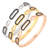 Stainless Steel Bracelet For Women Zircon Jewelry Gift