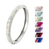 Enamel Bracelet Cloisonne Bangles Flower Women's Hand Bracelets