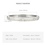 Enamel Bracelet Cloisonne Bangles Flower Women's Hand Bracelets