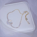 Zircon Moon Star Bracelet Micro Inlaid Zirconia Pulseras Bangles