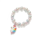 Silver Stainless Steel Bead Bracelet for Women Men