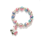 Silver Stainless Steel Bead Bracelet for Women Men