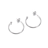 20PCS Stainless Steel Ball Tip Hoop Earrings No Fade Allergy - Men Women Gift