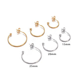 20PCS Stainless Steel Ball Tip Hoop Earrings No Fade Allergy - Men Women Gift