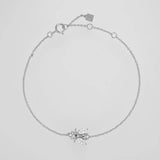 925 Sterling Silver Clear Bees Bracelet CZ Bangle Jewelry Gift