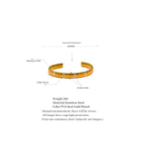 62mm Waterproof 316L SS Open Cuff Bracelet Bangle CZ Charm Texture Jewelry Women