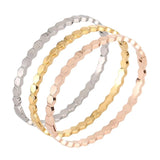 Honeycomb Hexagon Geometric Bangle Bracelet Titanium Steel