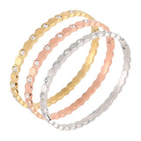 Honeycomb Hexagon Geometric Bangle Bracelet Titanium Steel