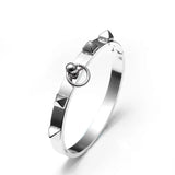 Punk Stainless Steel Rivets Charm Bracelets Circle Cuff bangles