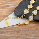 Nidin Arrival Heart Bangle Bracelet for Women Wedding Gift