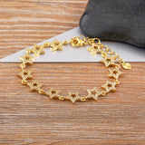 Nidin Arrival Heart Bangle Bracelet for Women Wedding Gift