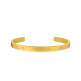 Geometric Stainless Steel Bangle Bracelet for Women