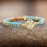 Reiki Symbol Charm Bracelet Semi Precious Stones