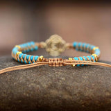 Reiki Symbol Charm Bracelet Semi Precious Stones