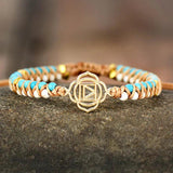 Reiki Symbol Charm Bracelet Semi Precious Stones
