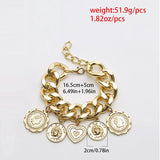 European Style Punk Chain Coin Vintage Bracelet