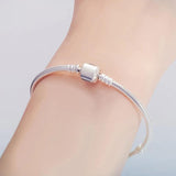 Women's Allergy Tibetan Silver Snake Chain Bracelet