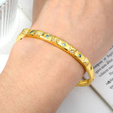 Punk Bracelet Unisex Hand Jewellery Screw Geometry Zirconia Bangle