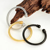 Spiral Stripe Elastic Bracelet and Adjustable Women's Bracelet