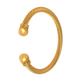 Spiral Stripe Elastic Bracelet and Adjustable Women's Bracelet