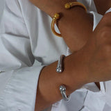 Spiral Stripe Elastic Bracelet and Adjustable Women's Bracelet