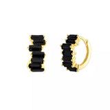 Women's CZ Zircon Dripping Hoop Earrings